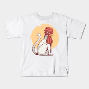 Cat with a Chicken Face: Whimsical Design Kids T-Shirt